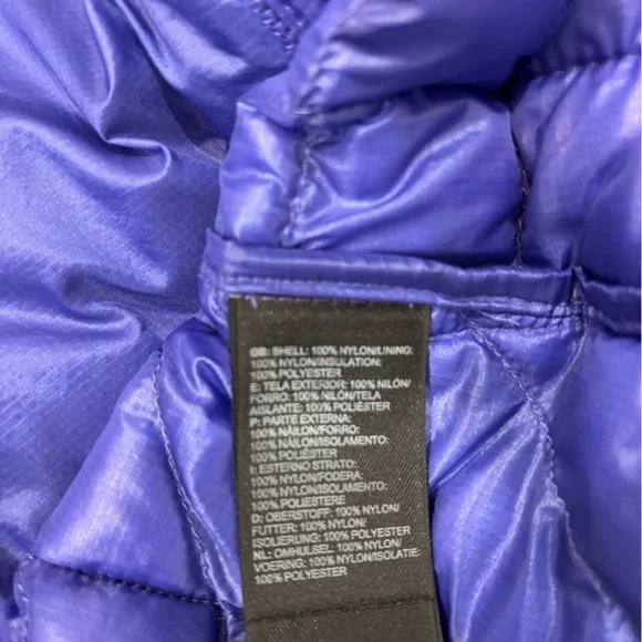 The North Face Women's Thermoball Purple Quilted Puffer Jacket - Picture 6 of 7